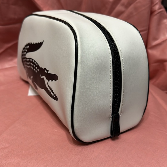 Brand new authentic w tags L a c o s t e toiletries bag white⚫️⚪️ - Picture 5 of 7